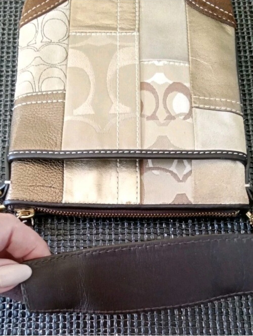Coach Patchwork Crossbody Messenger Bag - Picture 3 of 10